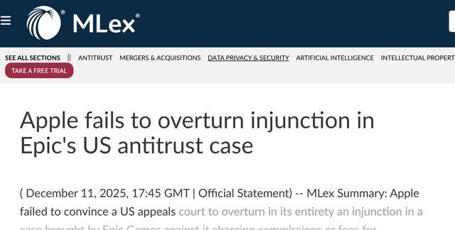 美上诉法院裁决允许苹果收取“合理”外部支付佣金